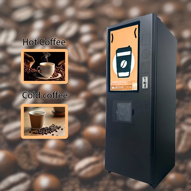 Best Sale Electric Fully Automatic Coin Operated Instant Hot Commercial Coffee Vending Machine with Automatic Cup Dropping