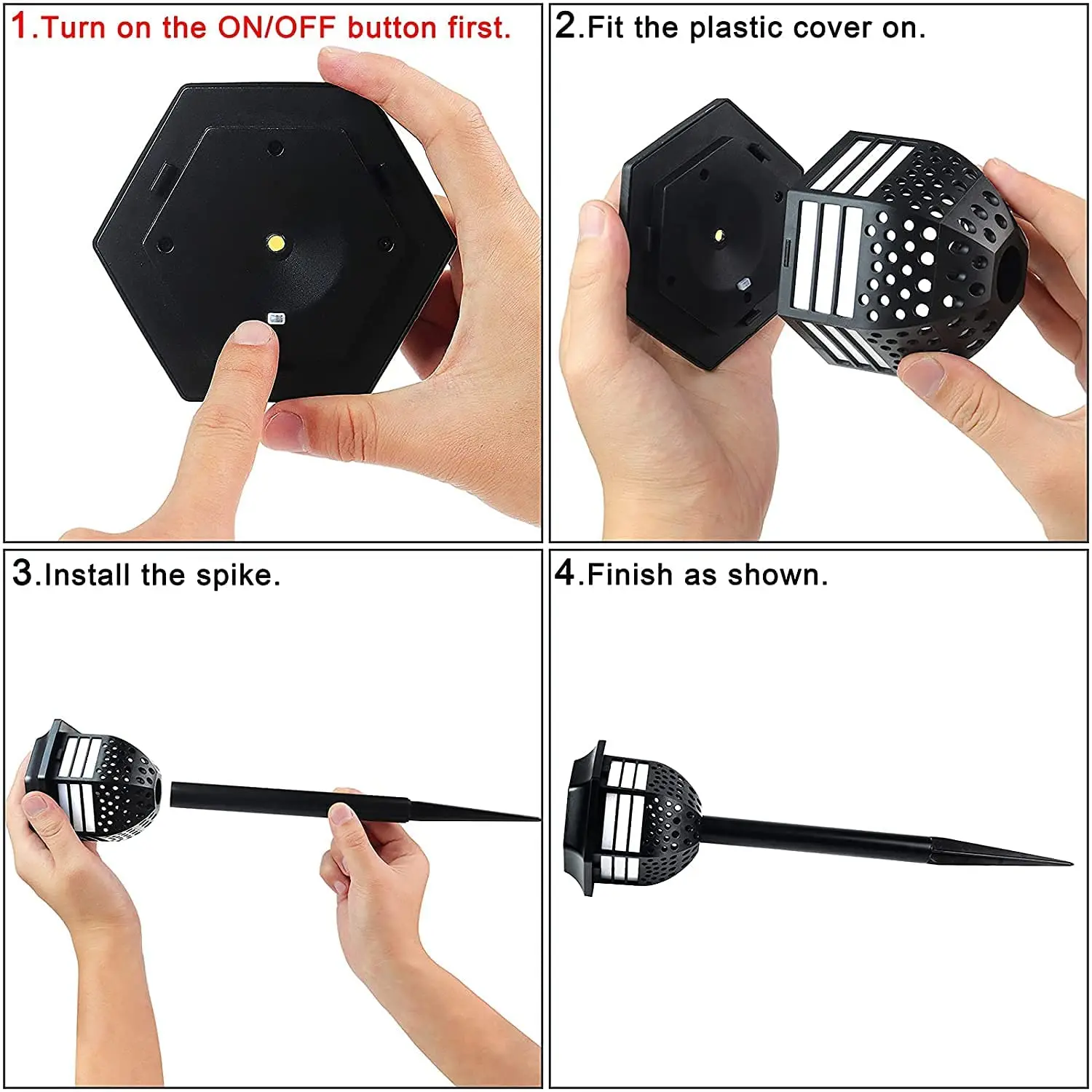 Solar Sensor Light PIR Human Body Induction Waterproof Step Solar Wall Light Outdoor Garden Yard Fence Lamp Light