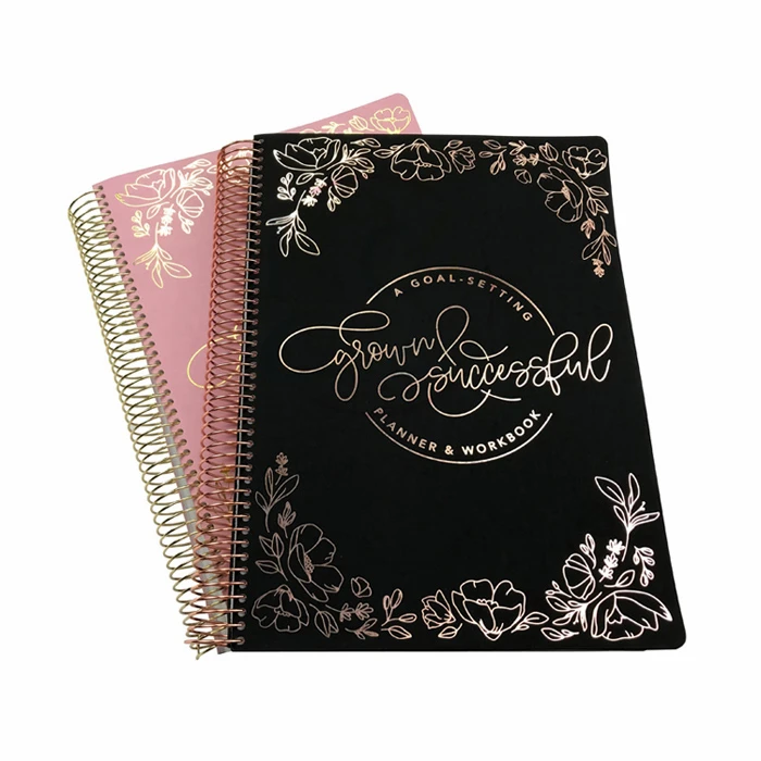 Coil spiral bound spiral binding customized book notebook printing service