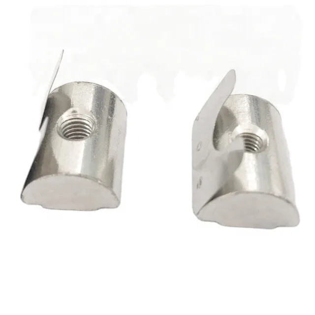 45 серия рулонная Т-образная гайка с пружинными листовыми самовыравнивающимися T-образными гайками