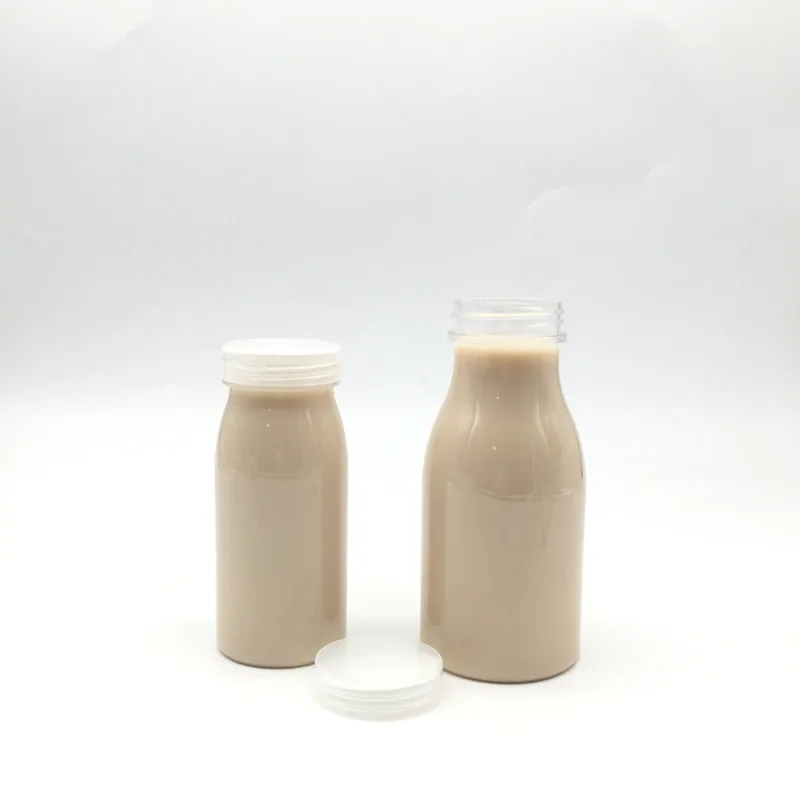 Wholesale 200ml 300ml Empty Disposable Greek Yogurt Container Plastic Yogurt Drink Bottle Milk Storage Container Bottle With Lid