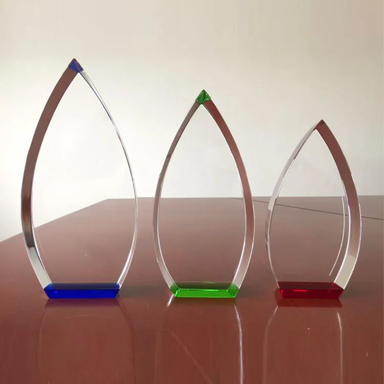 Cheap Wholesale Customized Carving High Quality K9 Glass Trophy Blank Crystal Trophy