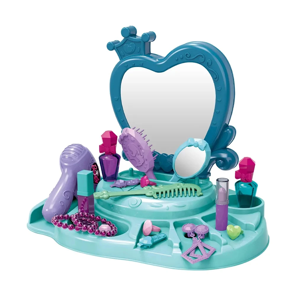 Toy dresser set play house pretend play kids plastic fashion girls dress up sets Juguetes girl mirror dresser toy