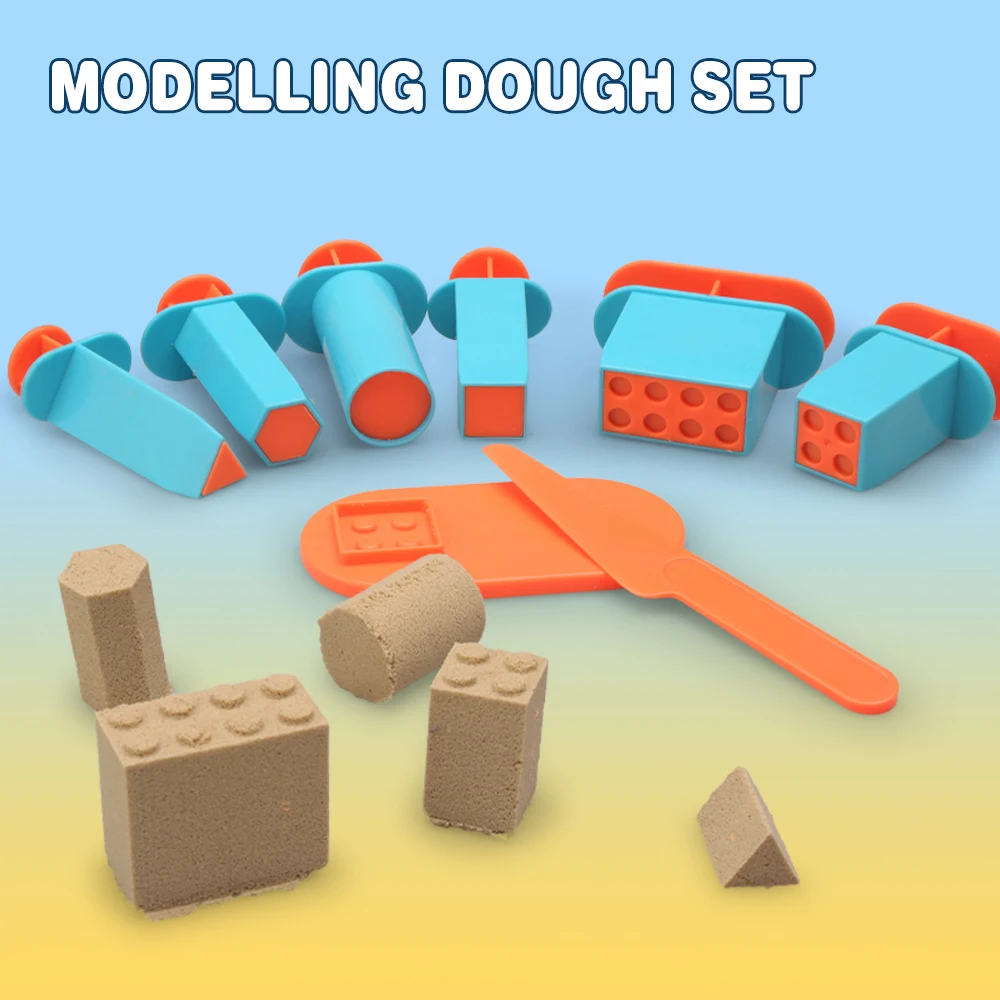 Детский моделирующий песок набор игрушек с формочками детский «сделай сам» умный развивающий для