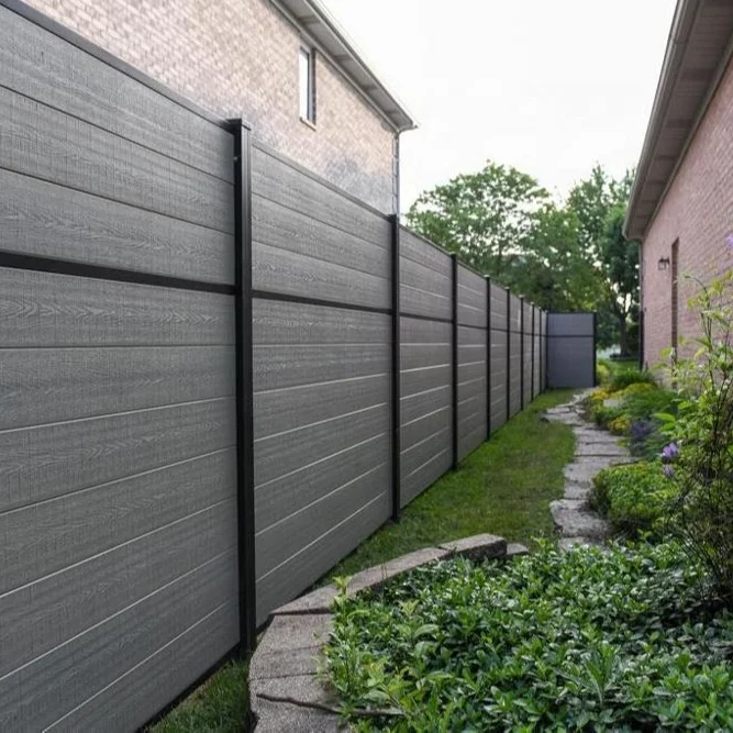 wood plastic composite wpc fence  for garden use