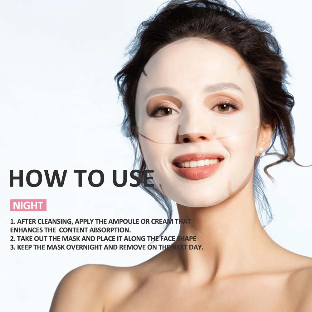 Low Molecular Bio-Collagen Face Mask Lifting Firming  Moisturizing Overnight Glowing Overnight Mask 34g