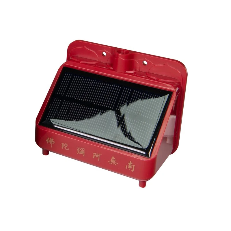 IPX7 waterproof lotus buddhist praying machine, solar charging buddha MP3 music player