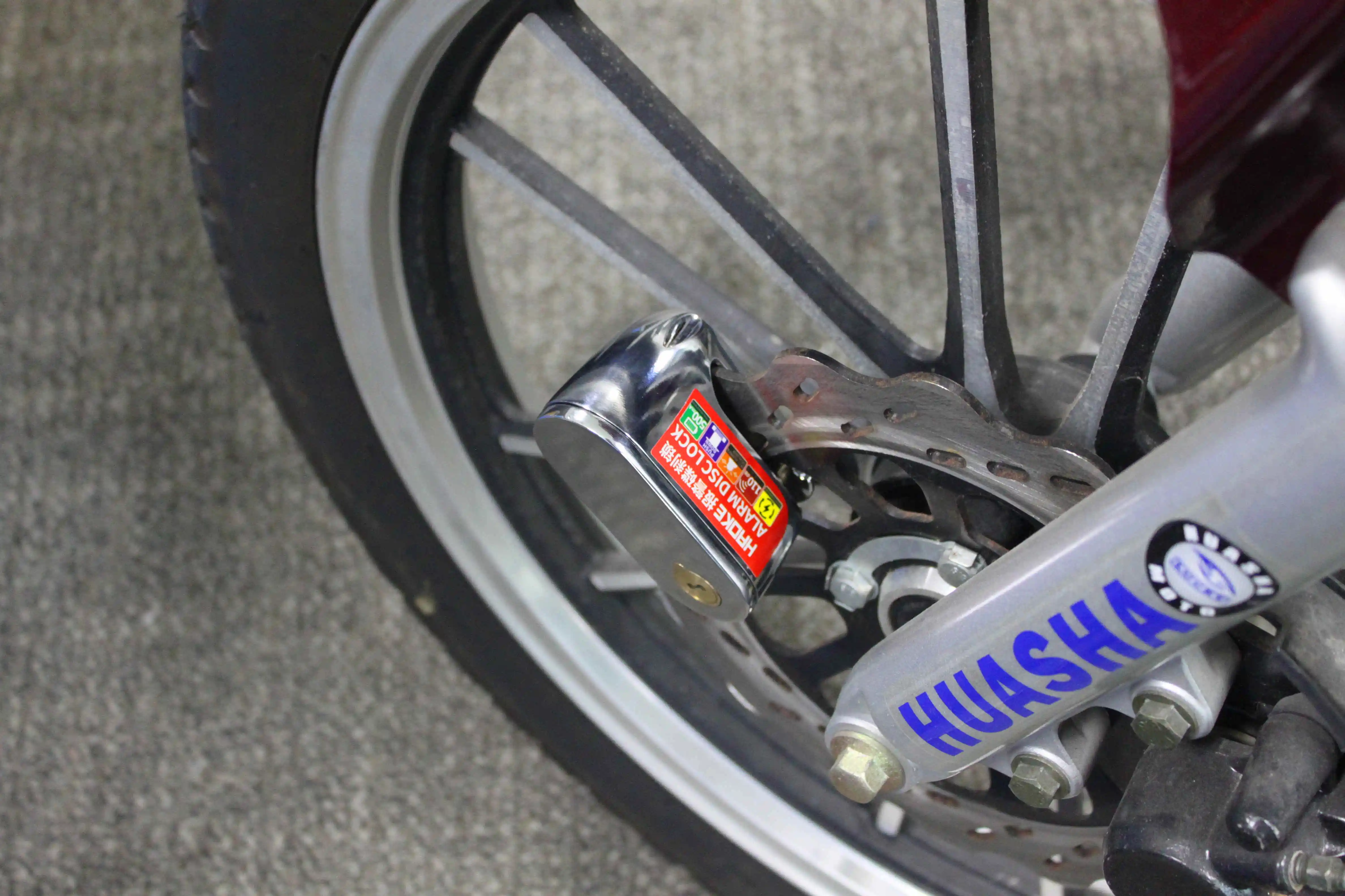 Motorbike Lock Cylinder Alarm Disc Brake Lock Candado Para Moto Motorcycle Disc Lock Alarm