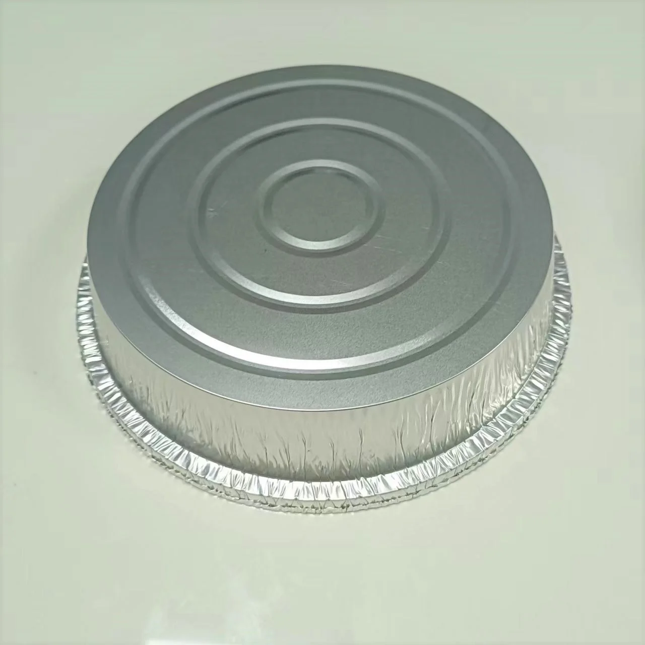 Круглый 9-дюймовый алюминиевый контейнер для пищевых продуктов 230*49 мм 1400 мл Большой Лоток выпечки торта из алюминиевой фольги жестяная