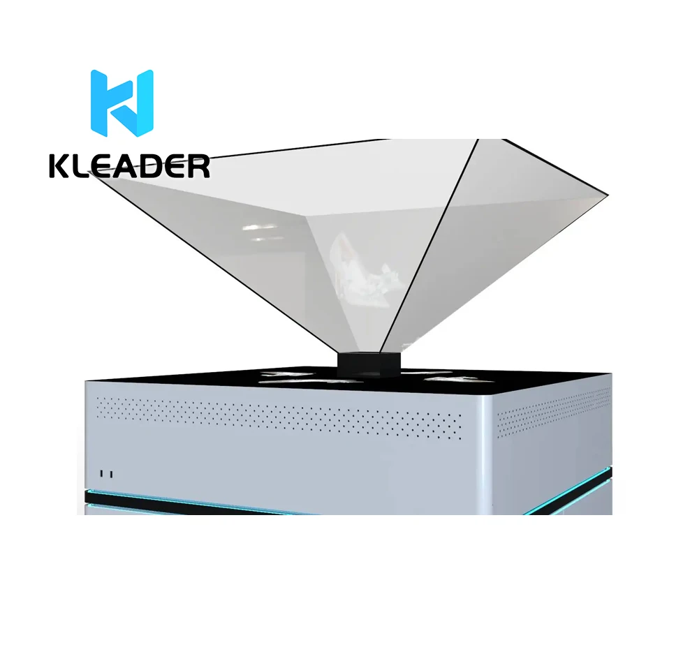 3D holographic  virtual projection 360  pyramid stereo imaging holographic hologram pyramids transparent 3d halogram