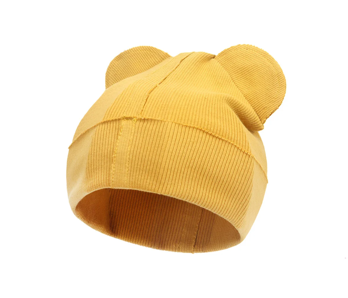 Newborn baby ribbed cotton glove hat set bear shaped infant hats for boys