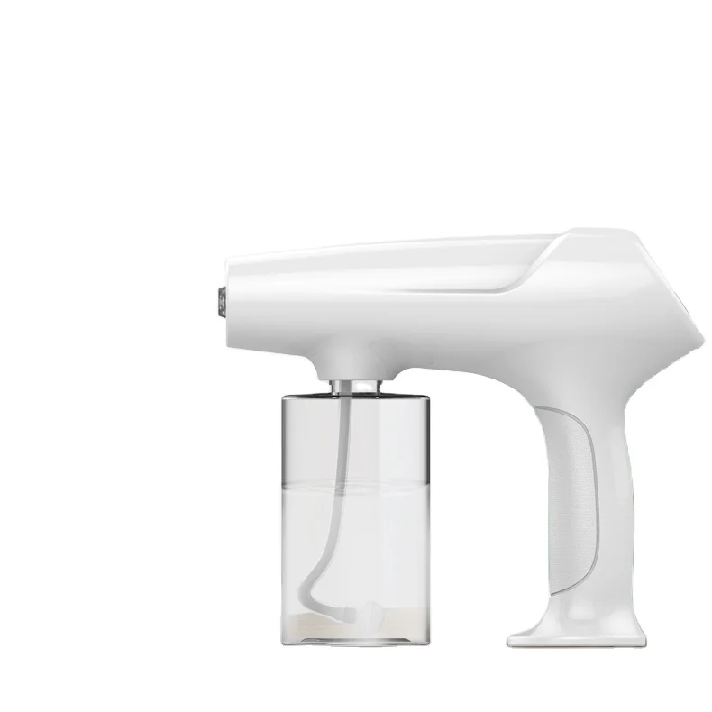 340ml 1800mah Disinfection Blue Light Anti Clogging Long Nozzle Cordless air painting K5 Nano Mist Spray Gun Sprayer