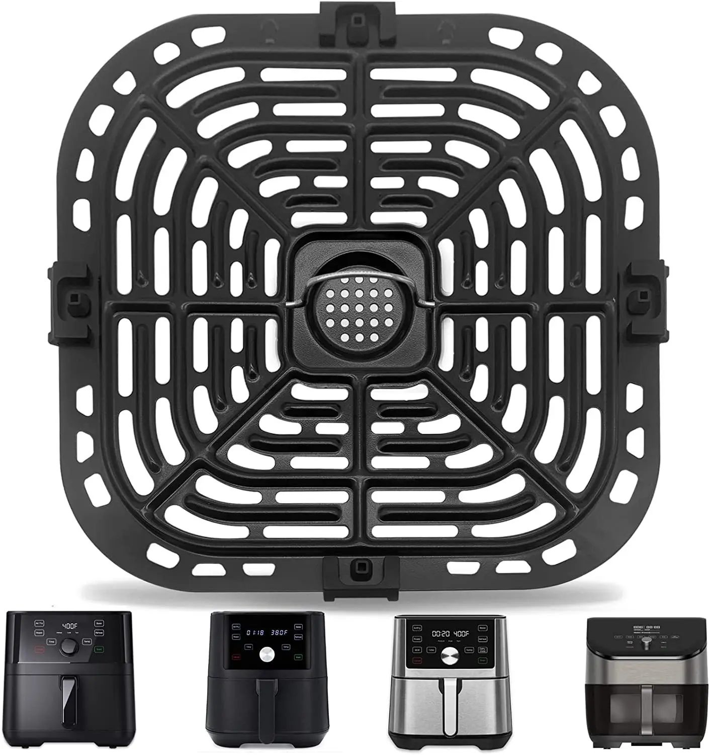 Air Fryer Accessories for Instant Vtx 8QT Grill Plate Pan Crisper Plate Tray Rack Parts