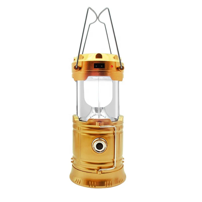 Portable and Collapsible Solar Lantern Solar Tent Camping Light Solar Rechargeable Camping Lantern