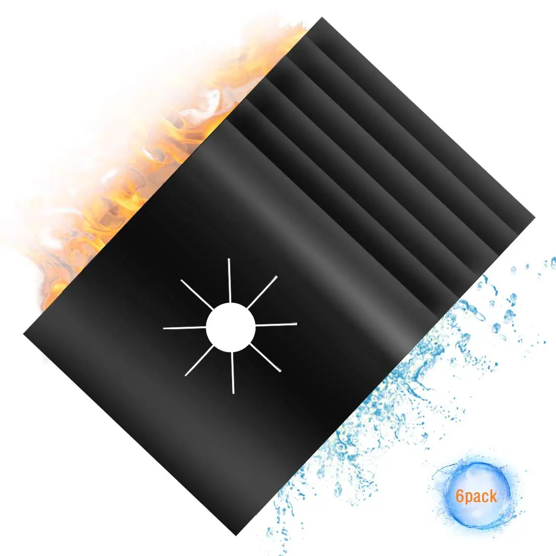 Лидер продаж Amazon 2020, сертификация CA 65 Pro LFGB, горелки для плиты, термостойкие многоразовые горелки для газовой плиты