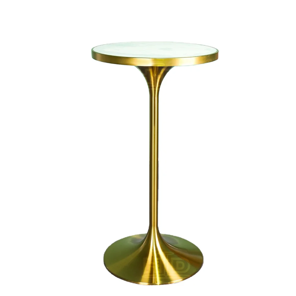 Factory direct sale rose gold chrome dining tulip table legs