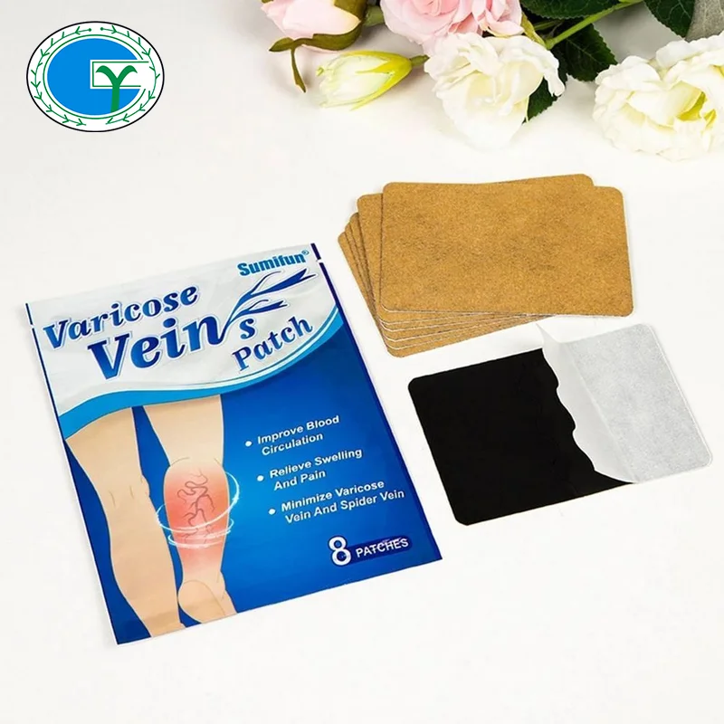 Sumifun 8pcs/bag Chinese Varicose Veins Plaster Vasculitis Phlebitis Spider Leg Medical Patch Angiitis Removal Patch