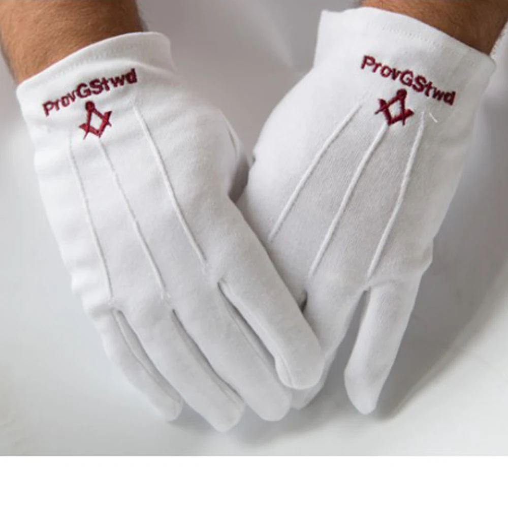 FREEMASON MASONIC 32nd DEGREE EMBROIDERED DRESS GLOVES wholesale masonic gloves