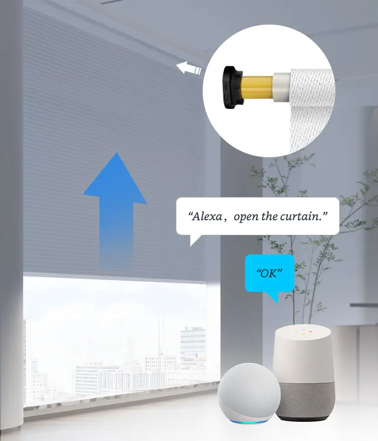 BroadLink Mechanical Limit Tubular Motor High Speed Smart Electric Tubular Blinds Motor