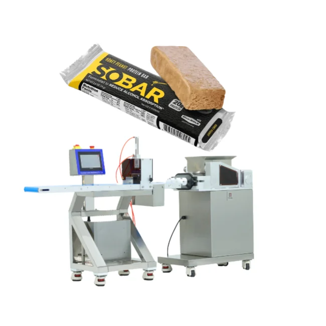
Small protein bar extruder with packing machine for sale 