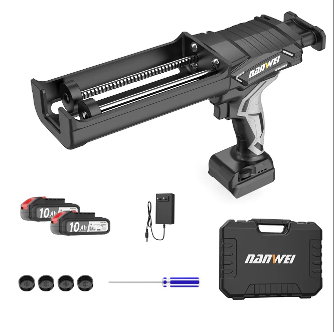 NANWEI Multi-function  Caulking Gun Heat Hot Melt   Electric Pressure Glue Sewing Seams Sealant Glue Gun with Battery