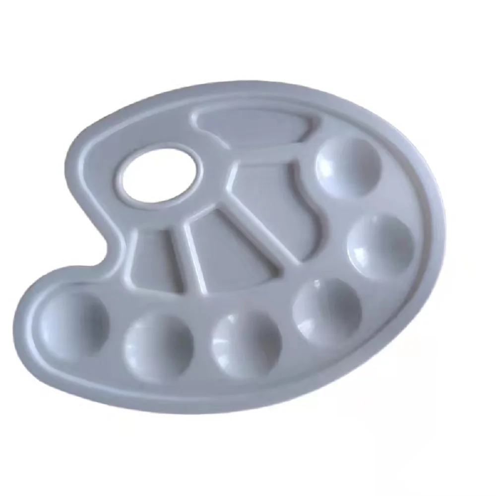 Acrylic Paint Palette Transparent Plastic Artist Paint Color Mixing Tray Clean Plastic Paint Pallette for DIY Art Craft Painting