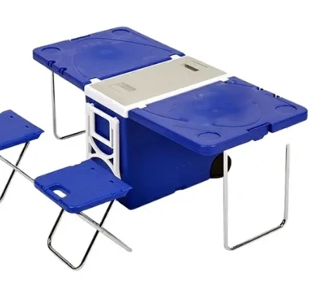 Wholesale multifunctional and convenient outdoor camping folding tables and chairs car refrigerator