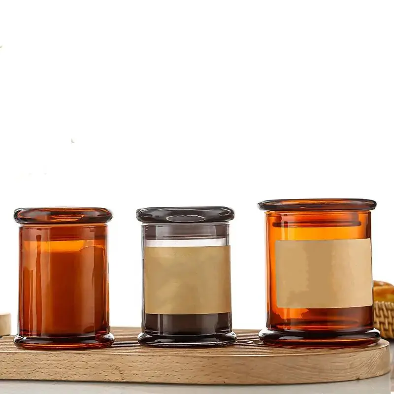 Lowest Price Candle Glass Jar 70ml 220ml 370ml Container Clear Jars
