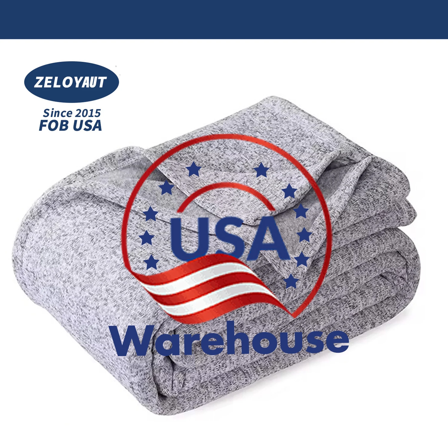 USA warehouse shipping Sublimation Blanket Grey Blank Throws  Premium 100% Polyester and velvet 60*50 inch throw Blanket