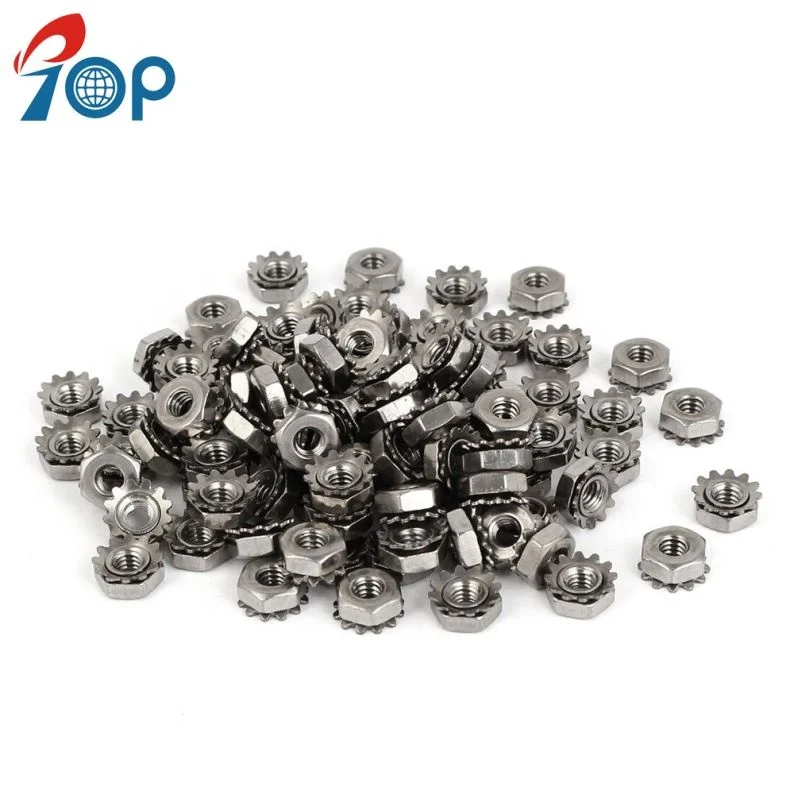 
TOP External Tooth Lock Washer SS304 Locknuts Keps Lock Nut 