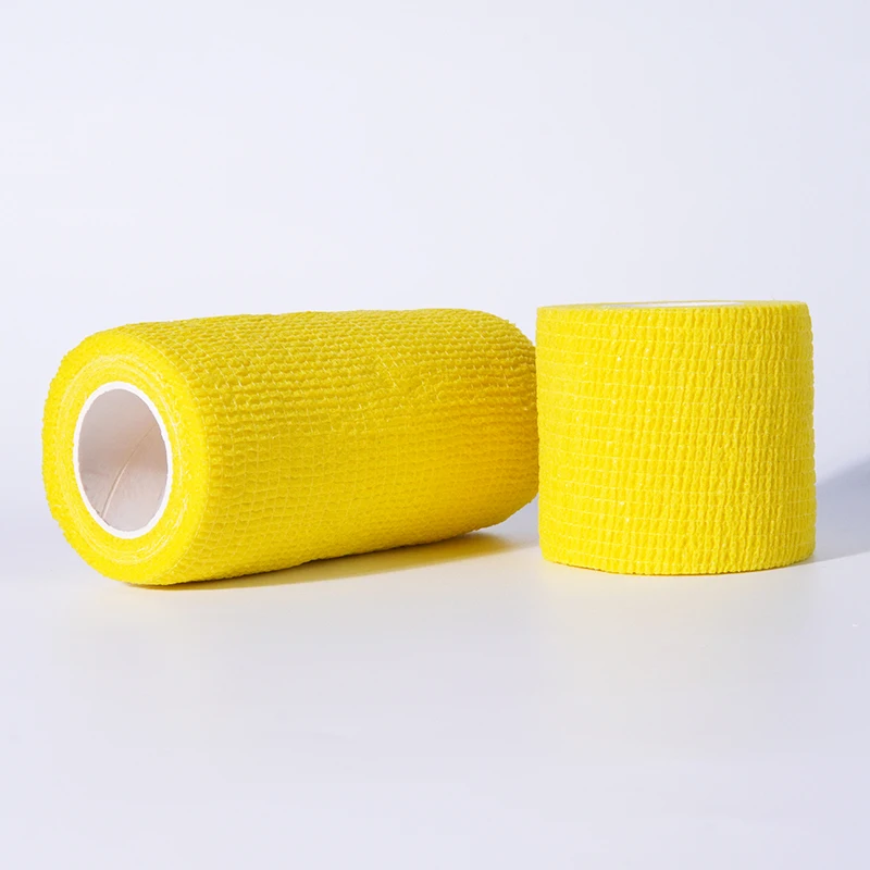 4.5m Non Woven Tattoo Solid Color Football Sock Wrap Cohesive Adhesive Bandage