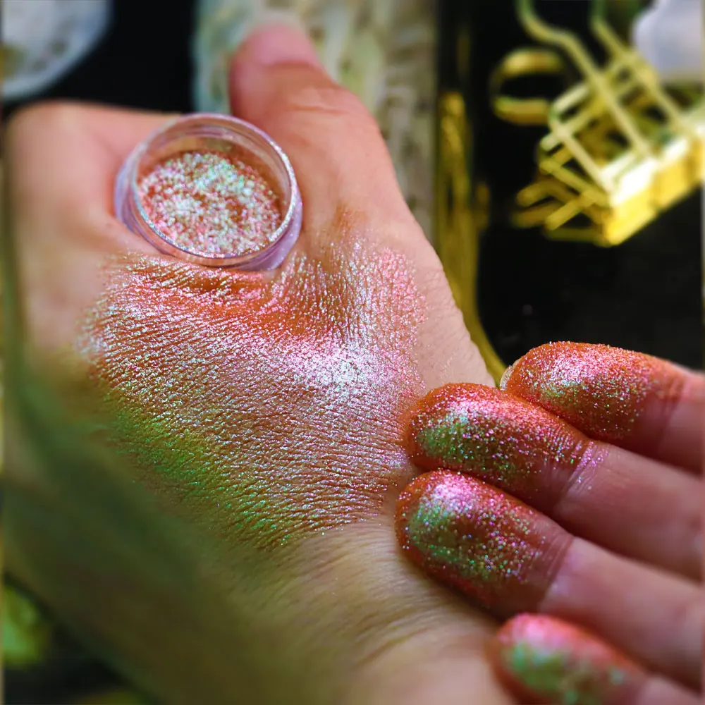 Cosmetics Highly aurora colorshift  chameleon pigmented eyeshadow Loose Glitter Chameleon Powder