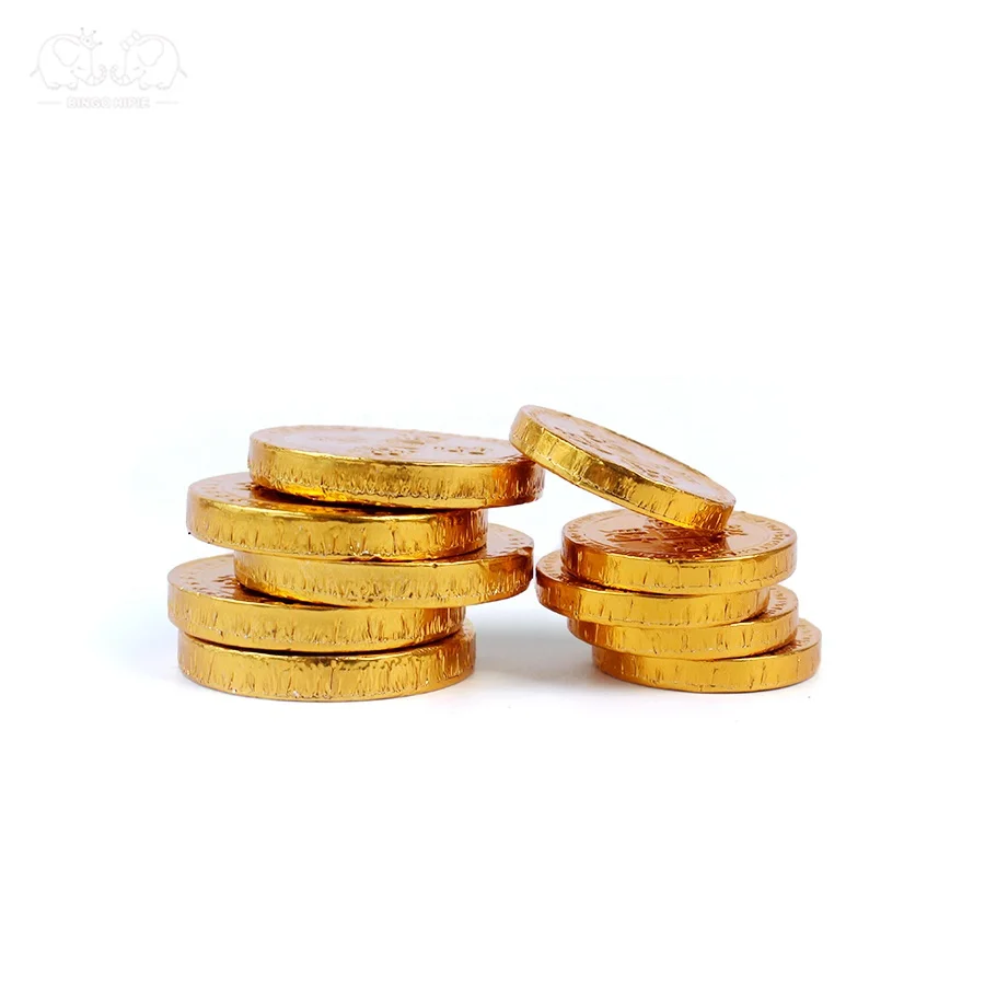 Factory Coklat Custom Milk Choco Cioccolato Candy Confectionery Halal Chocolate And Sweets Golden Coin Chocolat