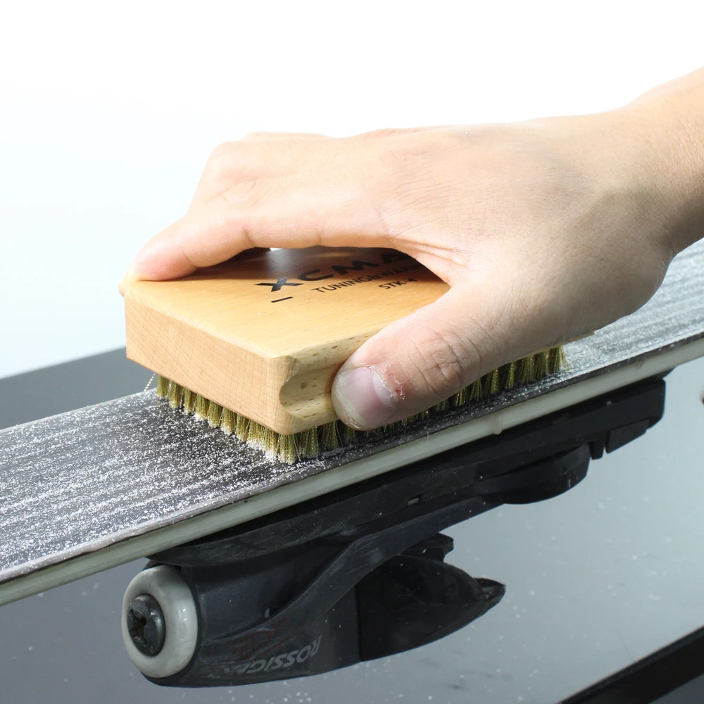 Ski Snowboard Brass Nylon Waxing Brush