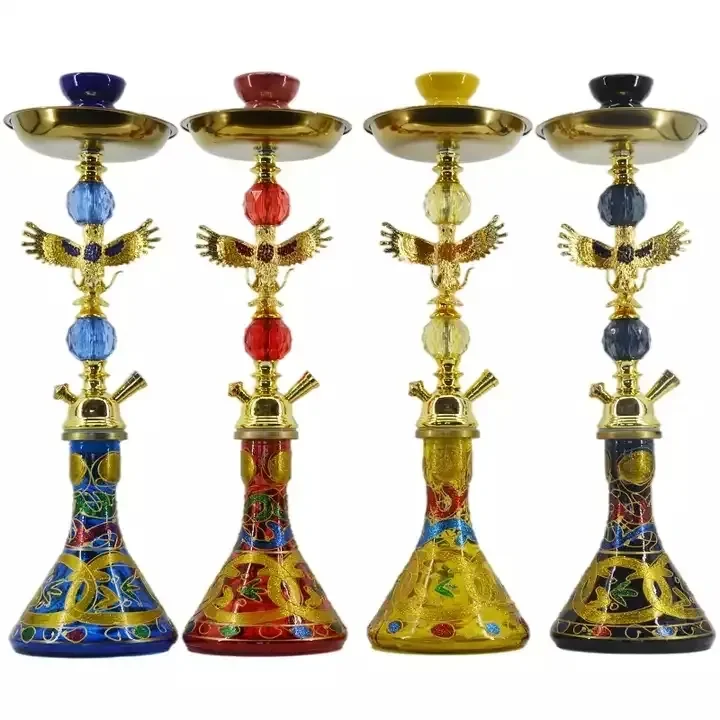 Wholesale Big size Luxurious Hand made Classic Colorful Egypt Iron Hookah Chicha Hookah Shisha