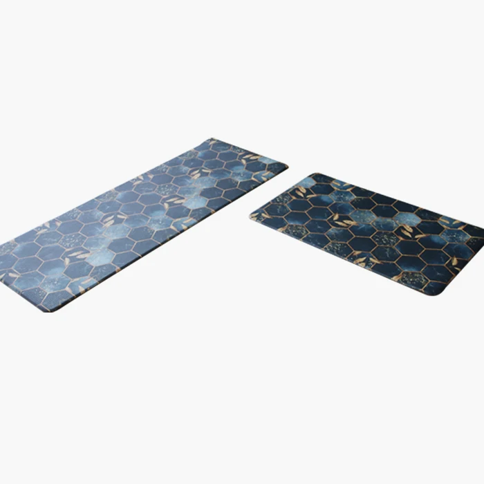 Cushioned Kitchen Rug Waterproof Non-Slip Kitchen Mats Heavy Duty PVC Ergonomic Foam Rug for Kitchen Floor