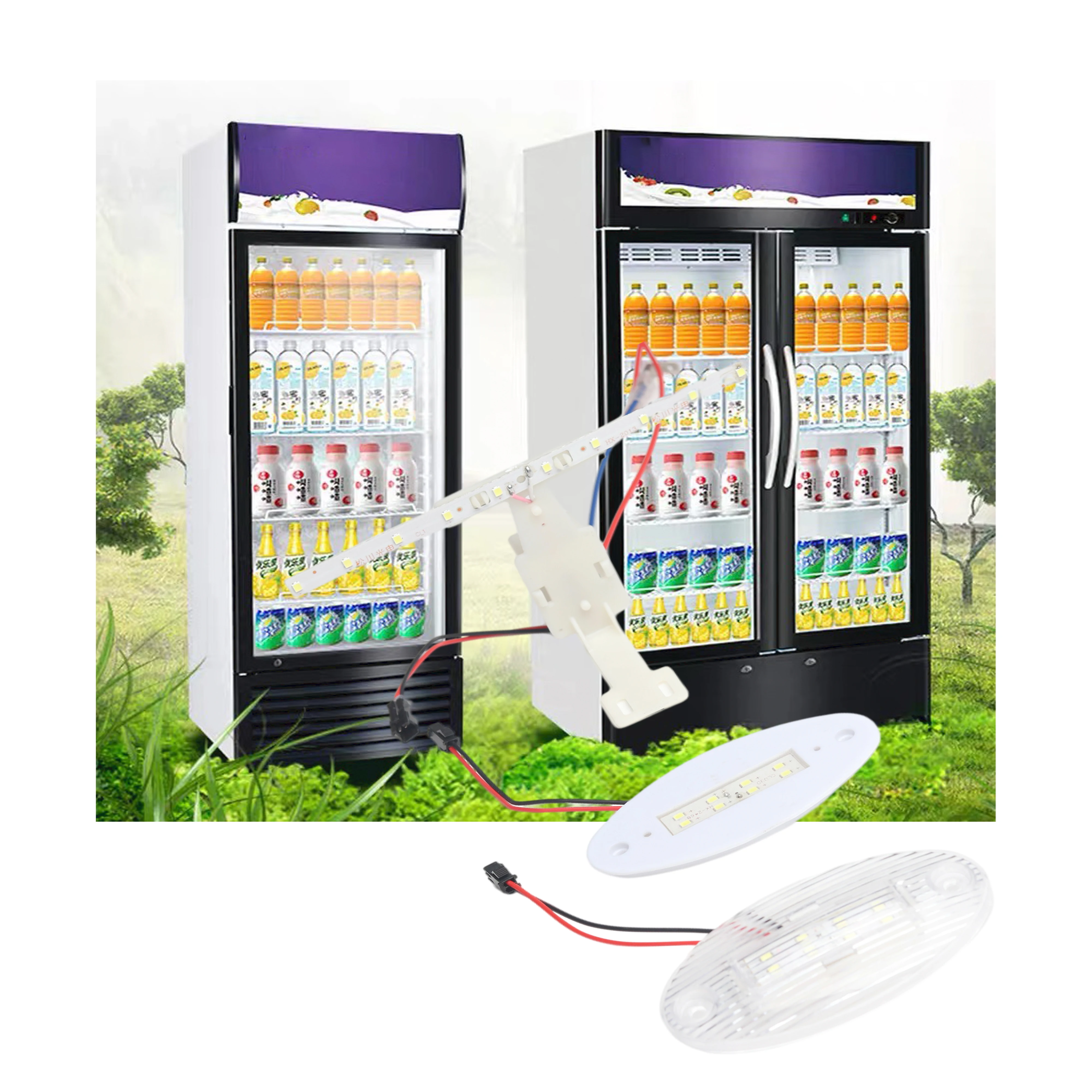 Vertical Refrigerator LED Light Freezer Light Waterproof