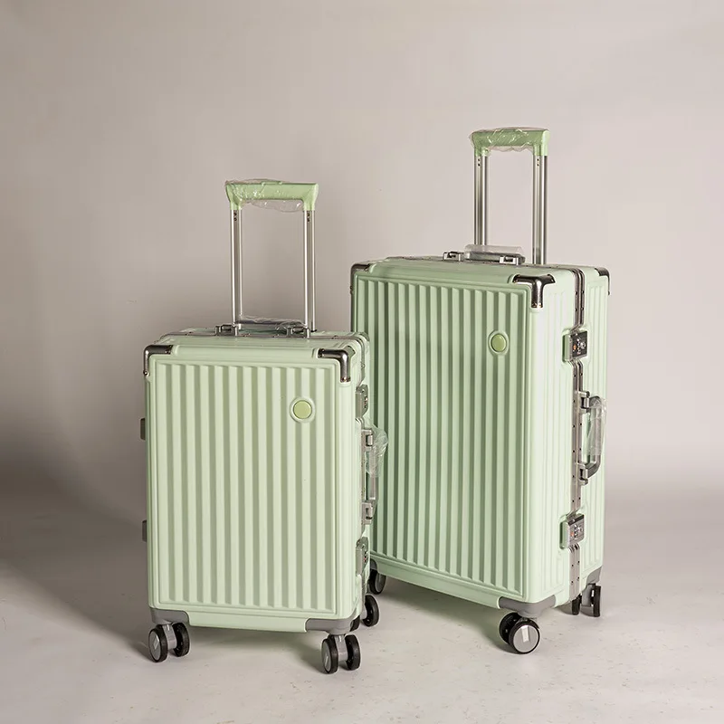 Manufacturer Luxury Aluminium Frame Pc Suitcase Business Trolley Bag Luggage With Tsa Lock