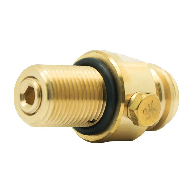 Brass M18X1.5 TR21-4 Soda Cylinder Valve Stream Adapter Connector for Filling Soda Tank