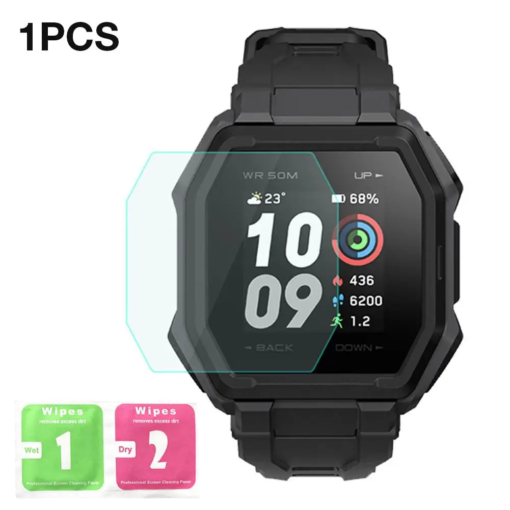 
Replacement Protective Watch Film for Xiaomi Huami Amazfit Ares Smartband Tempered Glass Film Screen Protector Bracket HD Films 