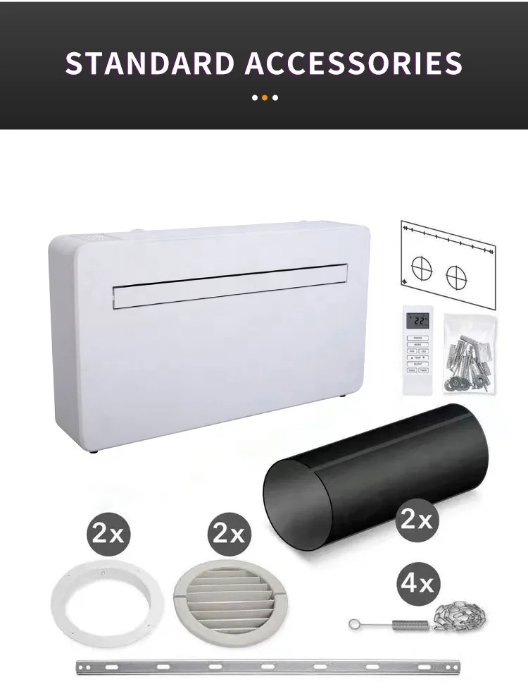 CE Approved All in one Monoblock air conditioner without outdoor unit  R290 F-Gas quota free