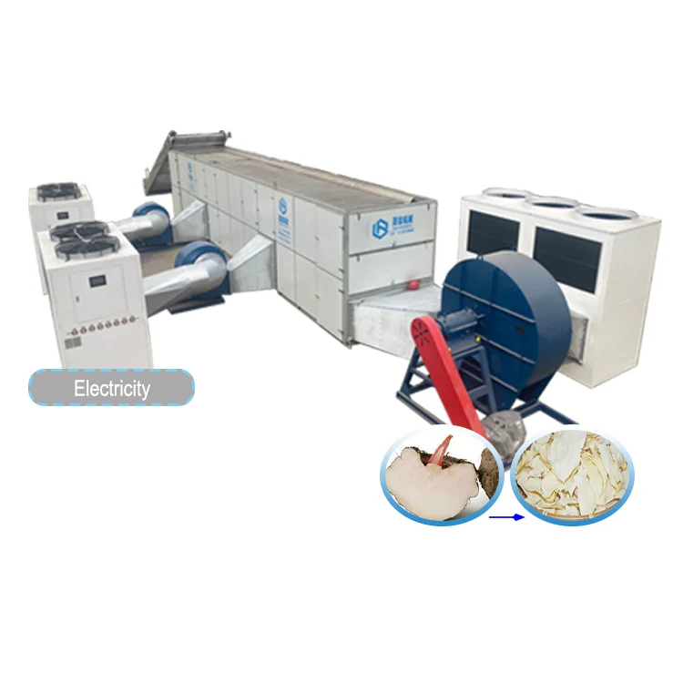 Automatic Leafy Vegetable Dehydrator Mix Vegetable Air Conveyor Mesh Belt Konjac Dryer