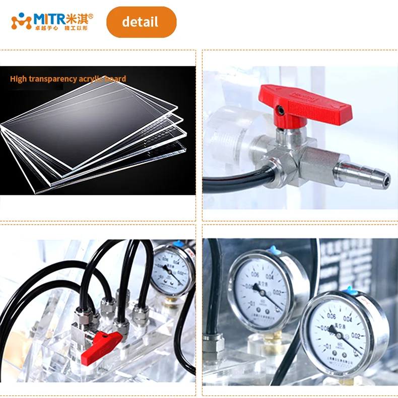 MITR Lab Transparent Acrylic Glove Box for Lithium Battery Research PMMA Operating box