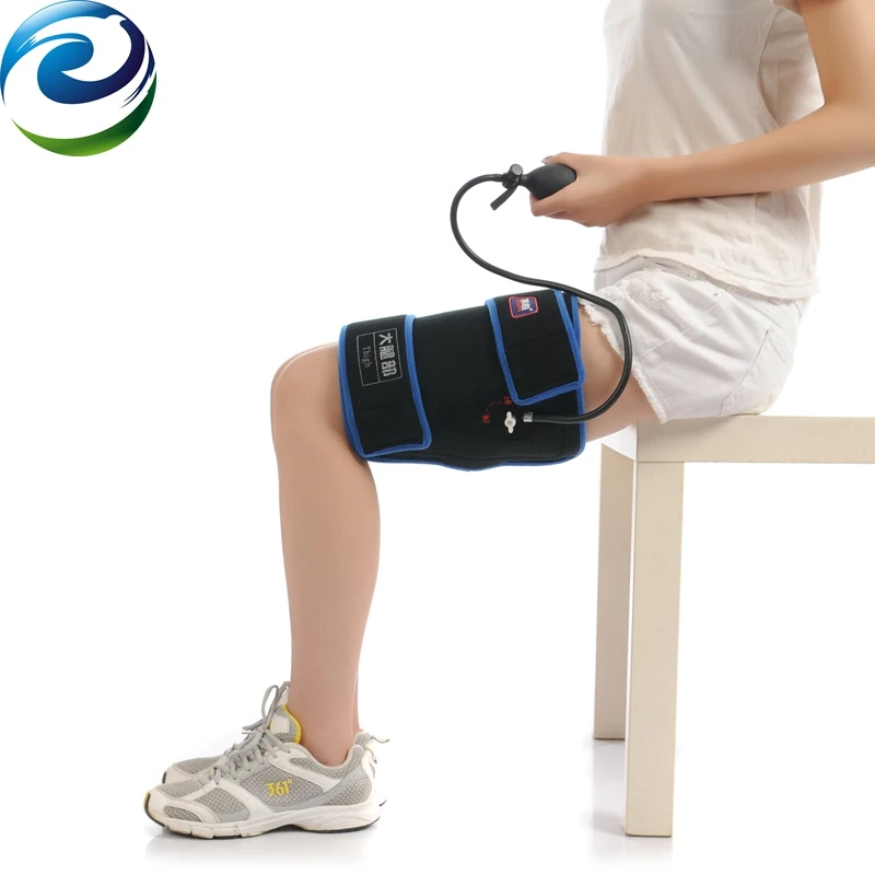 Compression Ice Pack for Knee Cold Therapy for After Knee Surgery and Pain Relief Inflatable Brace with Air Pump