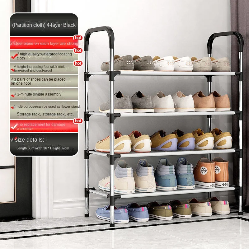 Hot Product Stainless steel storage rack shoe cabinet multi-layer simple shoe rack organizer manufacturer wholesale