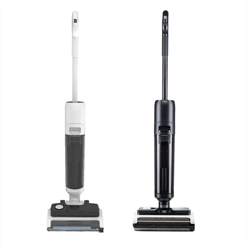 Smart touch screen display brushless motor 4 in 1 voice assistant wet and dry vacuum water self cleaning for hard wood floors