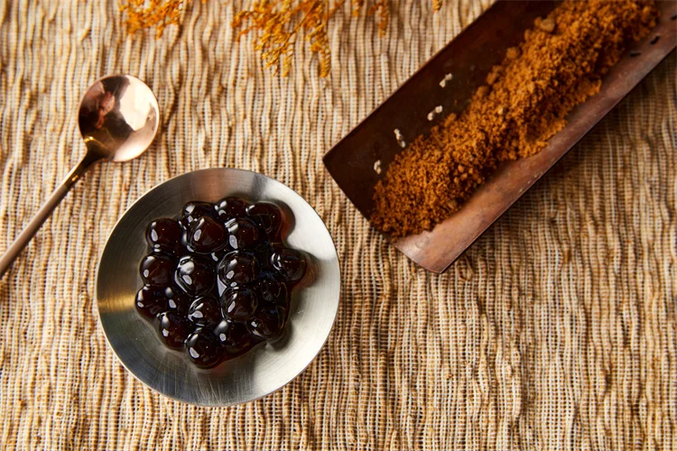 Wholesale Taiwanese Raw Brown Sugar Black 1Kg X18 Tapioca Boba Pearls Milk Tea Topping