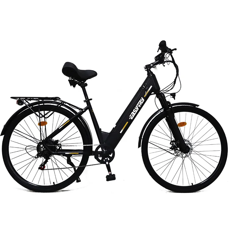 Hot Sale 36V 14Ah Electric City Bicycle 700C Aluminum Alloy Frame with Step-Thru Hidden Lithium Battery Cheap Electric Road Bike