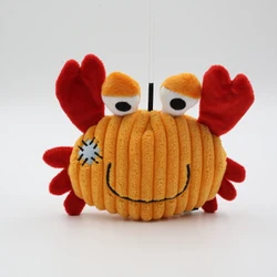 Лидер продаж, милая игрушка-краб для собак на заказ, плюшевая мягкая игрушка-жевательная игрушка для собак