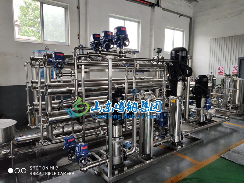 Membrane filtration and concentration system for acid hydrolyzed casein desalination processing